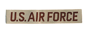 US AIR FORCE 胸章/デザート用/織タイプ