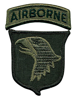 US ARMY(米陸軍) 第101空挺師団 肩パッチ/サブデュード/新品