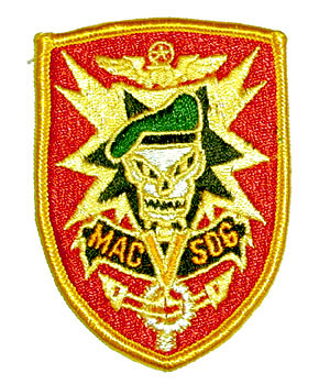US(米軍) NAM戦 MACV-SOG(特殊部隊)胸パッチ/カラー/新品