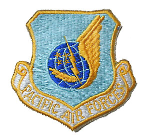 USAF PAF (太平洋空軍) パッチ・ワイド/カラー・新品