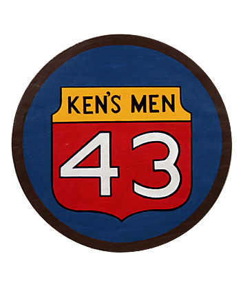 AAF Squadron Patch, Hand Painted, 43rd Bombardment Group (Ken's Men)