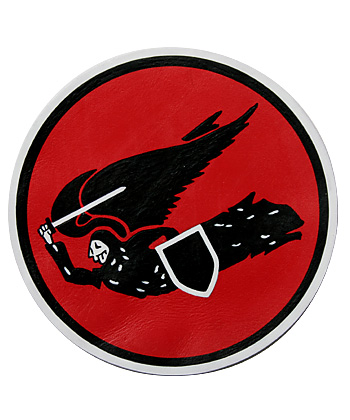 AAF Squadron Patch, Hand Painted, 83rd Bombardment