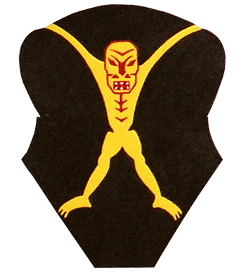 AAF Squadron Patch, Hand Painted, 374th Bombardment
