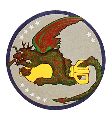 AAF Squadron Patch, Hand Painted, 425th Bombardment