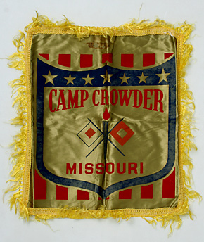 US 40's(WWII)各種ミリタリーピローケース/CAMP CROWDER MISSOURI/実物・良の上