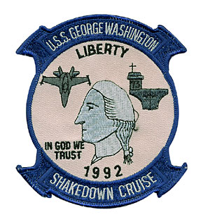 U.S.NAVY ɥѥå/CVN-73 USS GEORGE WASHINGTON SHAKEDOWN CRUISE 1992