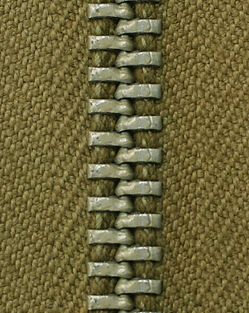 Talon, M-43, Separating Zipper, Khaki(dyed ) Tape, NOS