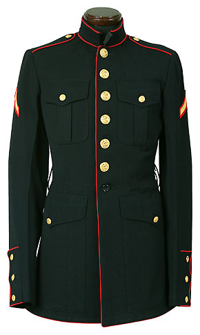 美品◇実物 米海兵隊 USMC ドレスジャケット 2013年製 ブラック (40L) -