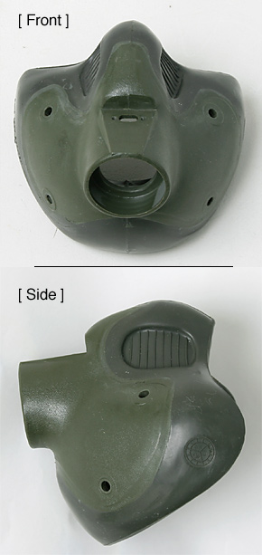 USAF 酸素マスク(MBU-12/P)用 “ハードシェル ＆ フェィス・ピース 