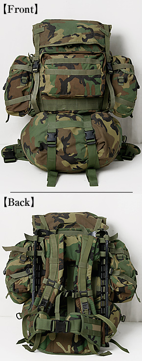 US(米軍) 90's MOLLE & MOLLE IIリュックシステム8点セット/ウッド ...