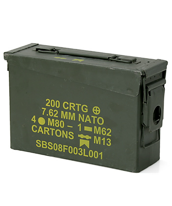 US(米軍) 現用 AMMO BOX(弾薬箱)/Cal.30(7.62mm弾用)用/