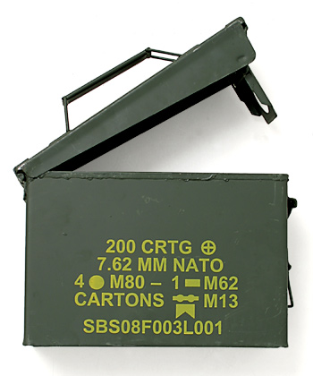 0308 弾薬ケース 米軍 ammo USGI M13 M62 M80 記載不明 - 個人装備