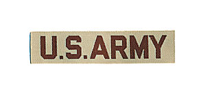 US ARMY (米陸軍)胸章/デザート/織タイプ/実物・未使用