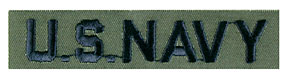US NAVY(米海軍) 胸章/刺繍/サブデュード/新品