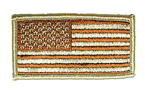 US FLAG パッチ/2 x 3/デザートカラー・新品