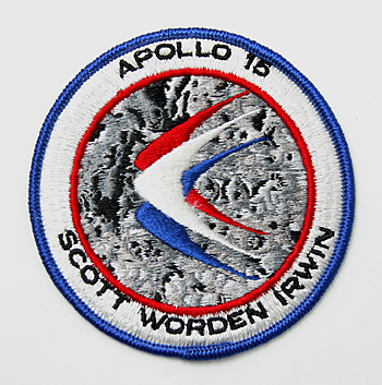 US 60〜70's NASA SCOTT WORDEN IRWIN APOLLO 15 パッチ /10.0 cm径/実物・未使用