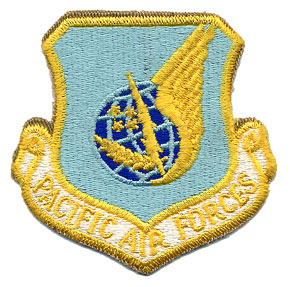 USAF(米空軍) PAF (太平洋空軍) パッチ/カラー/新品