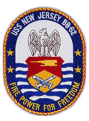 US NAVY(米海軍) スコードロンパッチ/BB-62 USS NEW JERSEY/新品