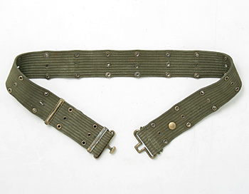 US(米軍) WWII～50's コットン・ピストルベルト/OD色/実物・良品