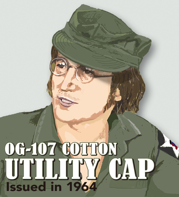 US ARMY OG-107 Cotton Utility Cap/M.O.C.