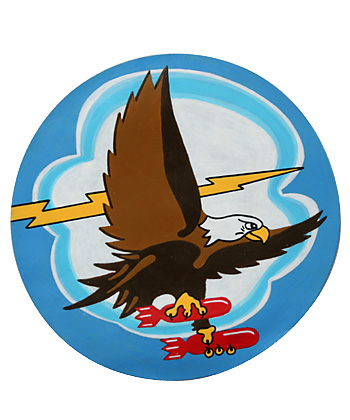 AAF Squadron Patch, Hand Painted, 731st Bombardment