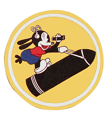 USN Squadron Patch, Hand Painted, VO-3
