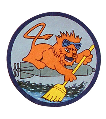 USN Squadron Patch, Hand Painted, VT-4