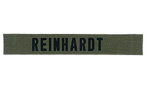 US ARMY OG107 サテンシャツ1965年 OD コットンネームテープ “REINHARDT”/復刻・新品