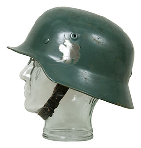 ドイツ POLIZEI(警察) スティールヘルメット/WWII M35型/割ピン3個 ...