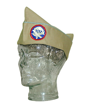 US ARMY WWII 空挺 兵/下士官用 コットン カーキ略帽(ギャリソン