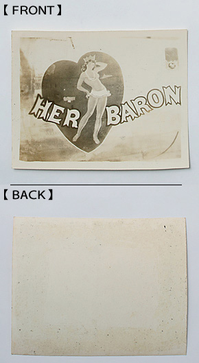 US AAF(陸軍航空隊) WWII ノーズ・アート 実写フォトグラフ/HER BARON/ 実物・極上