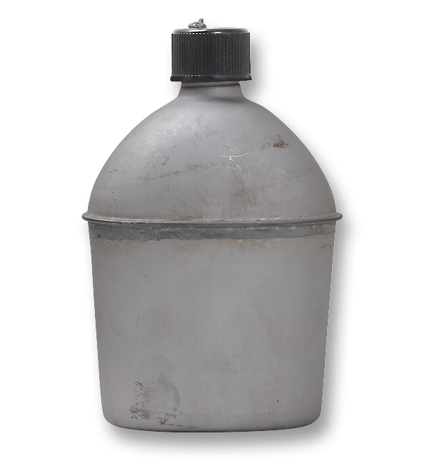 米軍実物1945年製！WW2ステンレス製キャンティーン　水筒　送料無料！