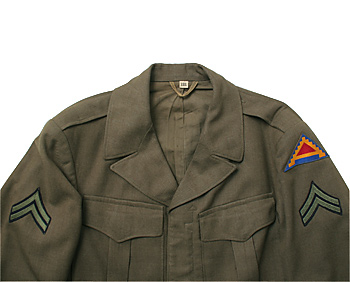 US (米軍) WWII アイク・ジャケット/1944年/フロント部ZIP仕様MOD.品 