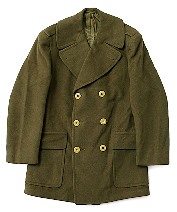 WWII US Army Officer's Short Style Overcoat, Wool Doeskin (36R)/ʪ˾