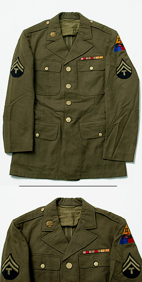 US ARMY(米陸軍) WWII兵・下士官クラス ウール制服、上衣/第2機甲軍団、