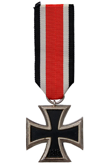 WWII ドイツ軍、第二級鉄十字章（リボン付き）/実物・未使用
