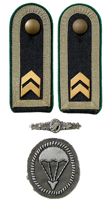 ドイツ BW (連邦軍) 1956式 降下猟兵、上級軍曹各種徽章セット/実物・極上