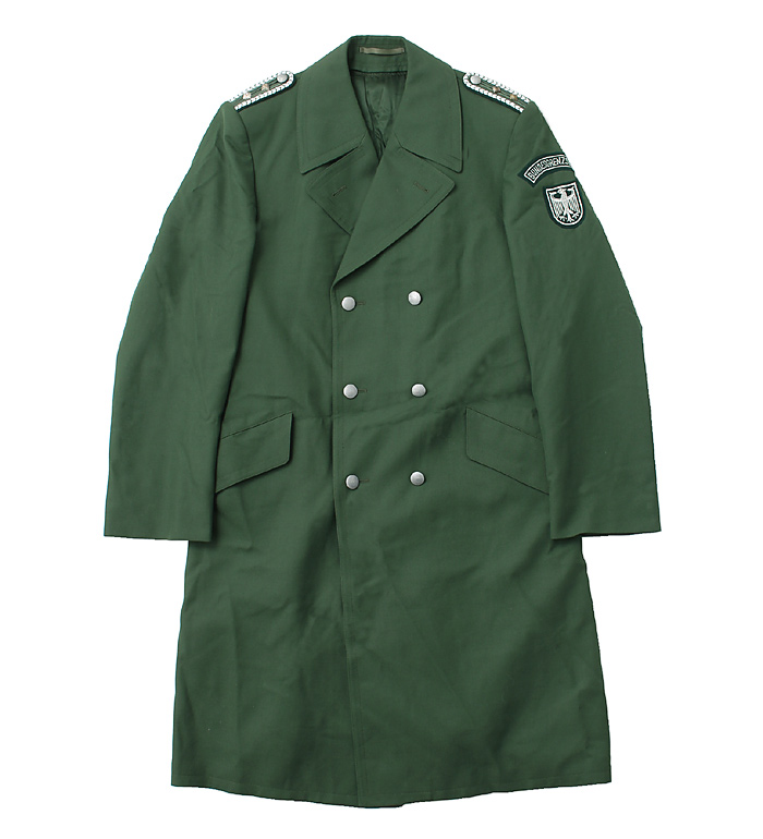 ドイツ BGS(連邦国境警備隊) グリーンコート/肩章、徽章付/サイズ：94