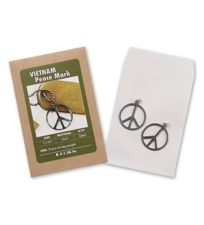 Nam�� Peace Mark, 1 1/16(26.5mm)�¡����ƥ����롢�˥å����å���2�ĥ��å�(����)/M .O.C.�������